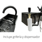 Lavaplatos 78x43cm Acero Inoxidable Negro / Incluye Llave y Dispensador de Jabón